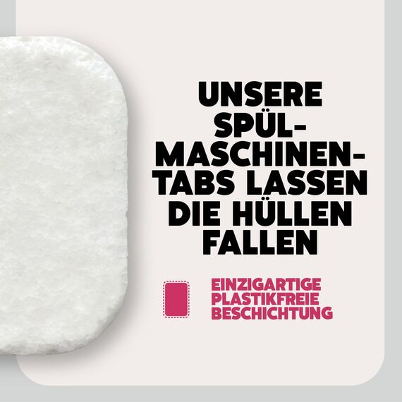 Ecover Zero Spülmaschinentabs, mit Geschirrspülsalz und Klarspüler, ohne Duft, ecover spülmaschinen-tabs, 24 Tabs Packung
