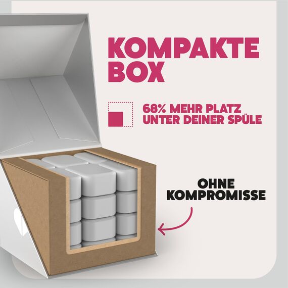 Ecover Zero Spülmaschinentabs, mit Geschirrspülsalz und Klarspüler, ohne Duft, ecover spülmaschinen-tabs, 24 Tabs Packung