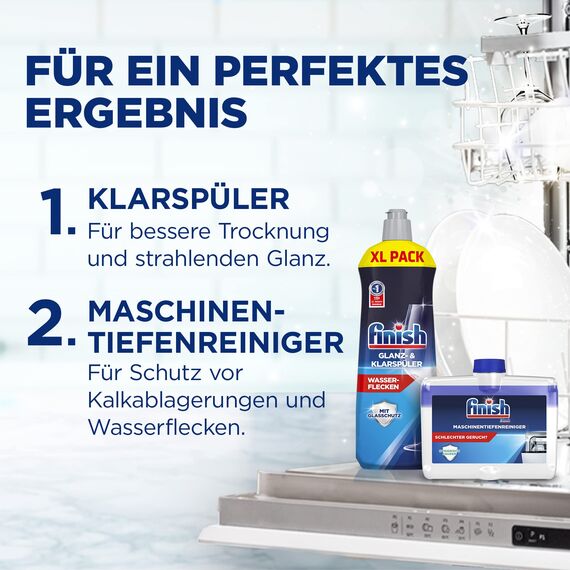 Finish Classic Reiniger-Pulver, phosphatfrei – Geschirrreiniger Pulver für ein glänzendes Spülergebnis – Großpackung mit 3 x 3 kg Geschirrspülmittel
