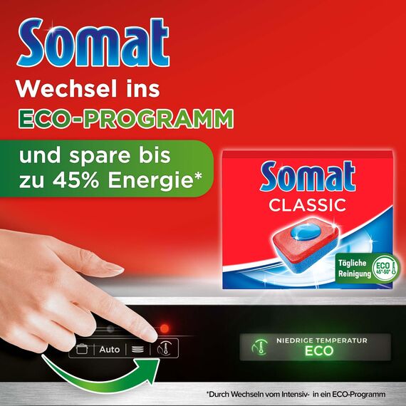 Somat Classic Spülmaschinen Tabs (36 Tabs), Geschirrspül Tabs für eine kraftvolle Reinigung, Spültabs hinterlassen strahlend sauberes Geschirr sogar bei niedrigen Temperaturen