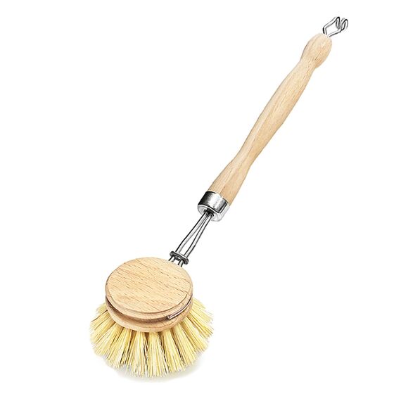 Spülbürste Holzspülbürste 10er Set. Bürstenköpfe austauschbar. Nachhaltige Bürsten aus zertifiziertem Buchenholz und Natur Fibre Pflanzenborsten. Langlebig, praktisch und CO²-neutral - Made in Germany