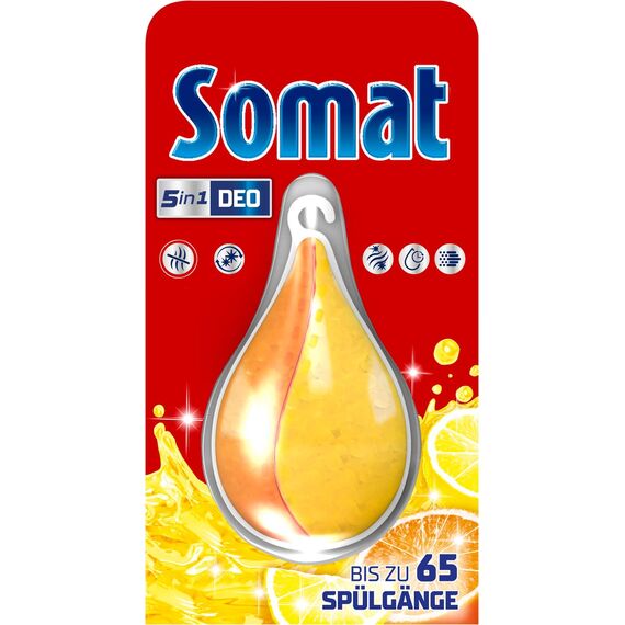 SOMAT Tabs 100 AW all in 1 Extra, Geschirrspül Tabs für strahlende Sauberkeit, bekämpft eingetrocknete Rückstände + Somat Duo Power Experten Deo Perls 60 AW Zitrone & Orange Duft 17g