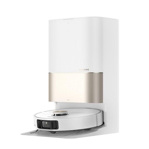 dreame X40 Ultra Complete Saugroboter mit Wischfunktion, 12.000Pa Saugkraft, 70℃ Wischmopp, selbstreinigend, automatische Entleerung, automatisches Nachfüllen, Anti-Wirrwarr und anhebbare Bürsten