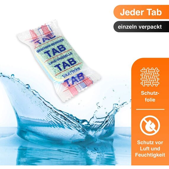 RedFOX24 Spülmaschinen Bruchtabs - Geschirrspültabs - Spülmaschinenreiniger - mit 7 verschiedenen Funktionen - in einem 3,6 KG Karton erhältlich