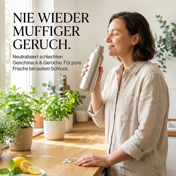 Flaschenreiniger - Reinigungstabletten für Flaschen 40 Stück, Bottle Cleaning Tabs, Flaschenreiniger, Thermoskannenreiniger, Reinigungstabs, trinkblase reinigungsset, Kraffenreiniger - Phosphatfrei!