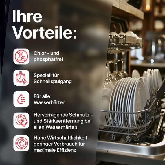 Element Geschirrreiniger für gewerbliche Spülmaschinen flüssig 10 Liter | Maschinenspülmittel Profi 10L | SET 2 Kanister a 5 Liter | Geschirrreiniger ohne Chlor | Geschirrspülmittel Gastro |