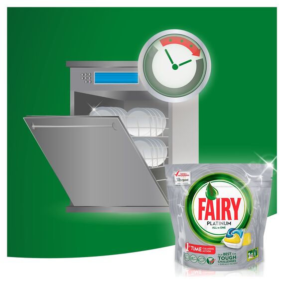 Fairy Platinum Spülmaschinentabs, Packung Zitrone 16 Pezzi