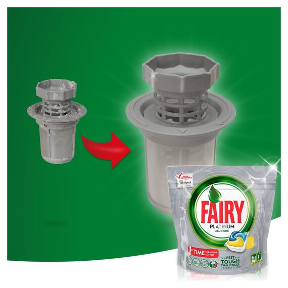 Fairy Platinum Spülmaschinentabs, Packung Zitrone 16 Pezzi