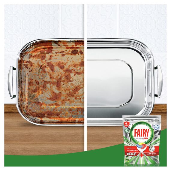 Fairy Platinum Plus Kapseln für Geschirrspüler, entfernt Reste Dificiles, Zitrone - 37 Kapseln