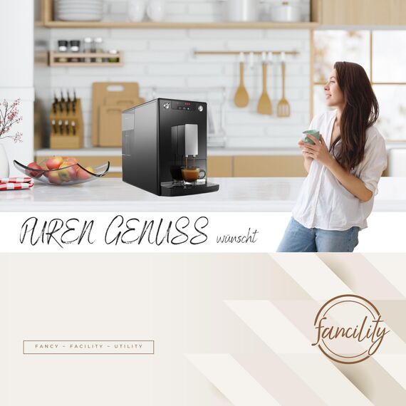 fancility® Set für Brüheinheit DeLonghi & AEG, 25g Silikonfett für Kaffeevollautomaten, 3 Dichtungen u.a. ECAM ESAM ETAM Brühgruppe, Anpress-kolben Dichtungsringe, O-Ringe Ersatzteile (2 Bürsten)