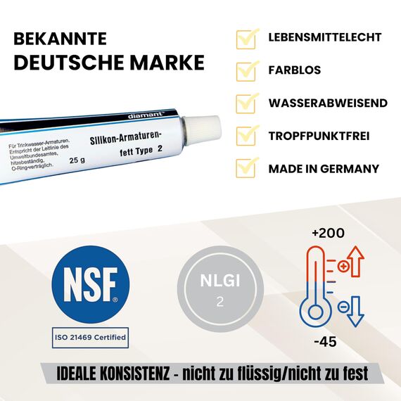 fancility® Set für Brüheinheit DeLonghi & AEG, 25g Silikonfett für Kaffeevollautomaten, 3 Dichtungen u.a. ECAM ESAM ETAM Brühgruppe, Anpress-kolben Dichtungsringe, O-Ringe Ersatzteile (2 Bürsten)