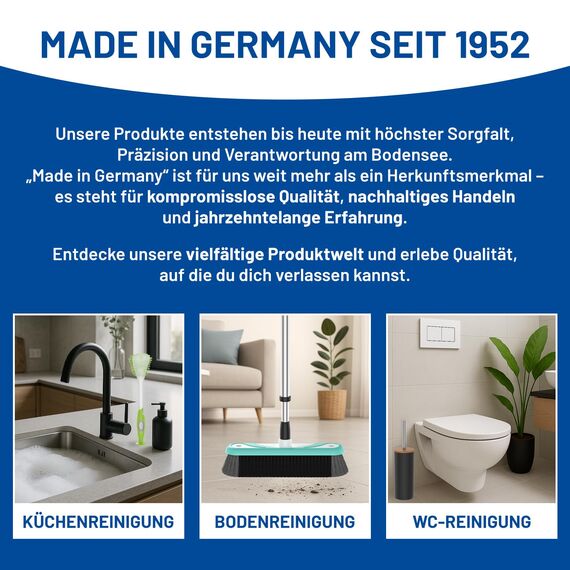 Rival 2er-Set WC-Randreiniger-Bürste mit Noppen – Toilettenbürste mit flexiblem Kopf & Anti-Haft-TPE-Borsten – Klobürste für gründliche Reinigung unter dem Rand – weiß