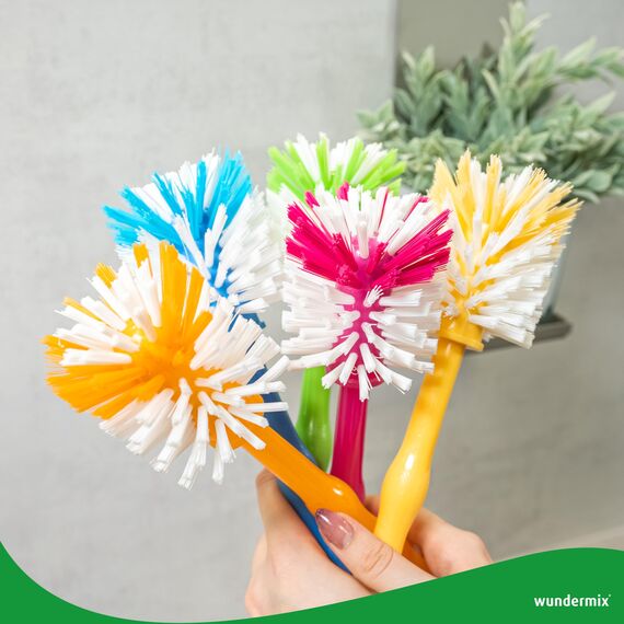 Wundermix - Mixtopf-Spülbürste für deine Küchenmaschine (1 St.) • Reinigungsbürste für Mixtöpfe gängiger Küchenmaschinen • Robuste Bürste mit Nylon-Borsten • Spülbürste (Grün)