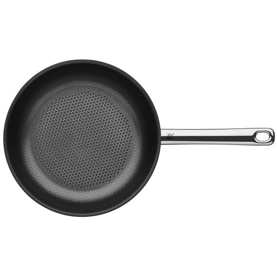 WMF Set 3-teilig Küchenhandtuch-Set (3-teilig), Baumwolle, Logo und Profi Resist Bratpfanne Induktion 24 cm, Wabenstruktur und Profi Resist Bratpfanne Induktion 28 cm, Wabenstruktur