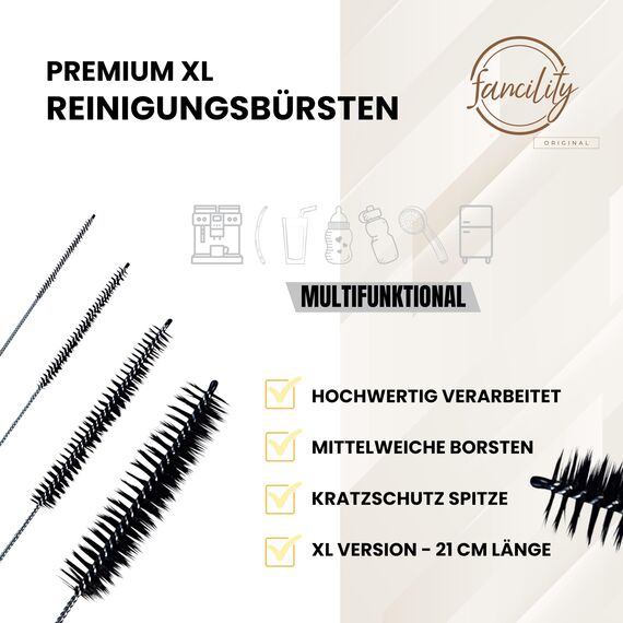 fancility® Zubehör Ersatzteile & Reinigungs-Set für Philips Kaffeevollautomaten 25g Silikonfett, 3 O-Ring Dichtungen für Brühgruppe Brüheinheit uvm. Saeco Latte go Spidem Gaggia etc. + 5 Bürsten