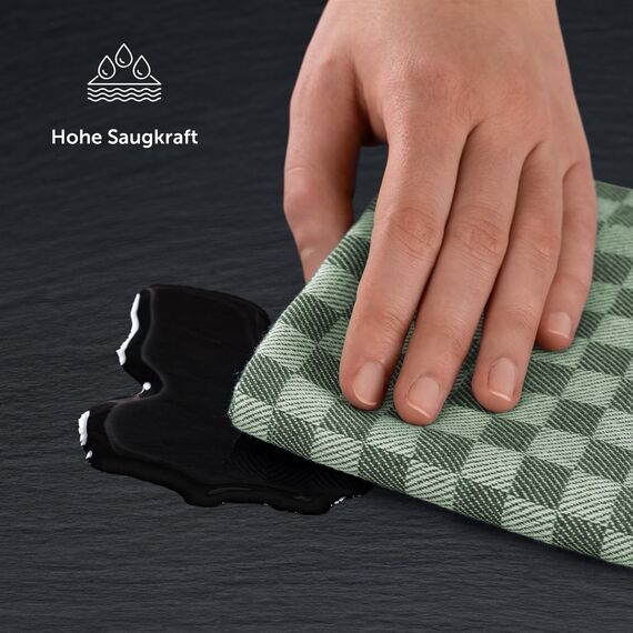 Blumtal Geschirrtücher Baumwolle 50x70 cm im 20er Set - Oeko-TEX zertifizierte Küchentücher - extrem saugstarke Geschirrhandtücher - Küchenhandtücher waschbar 95 °C - Geschirrtuch Garden Green