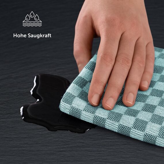 Blumtal Geschirrtücher Baumwolle 50x70 cm im 20er Set - Oeko-TEX zertifizierte Küchentücher - extrem saugstarke Geschirrhandtücher - Küchenhandtücher waschbar 95 °C - Geschirrtuch Grün Mint