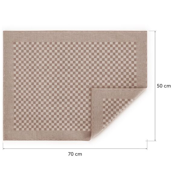 Blumtal Geschirrtücher Baumwolle 50x70 cm im 10er Set - Oeko-TEX zertifizierte Küchentücher - extrem saugstarke Geschirrhandtücher - Küchenhandtücher waschbar 95 °C - Geschirrtuch Braun