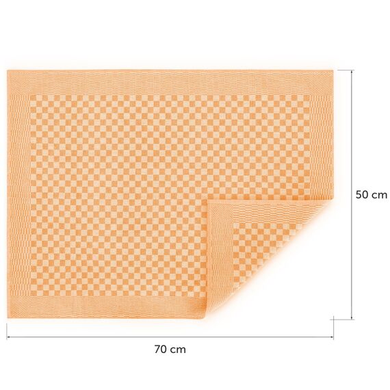 Blumtal Geschirrtücher Baumwolle 50x70 cm im 5er Set - Oeko-TEX zertifizierte Küchentücher - extrem saugstarke Geschirrhandtücher - Küchenhandtücher waschbar 95 °C - Geschirrtuch Orange