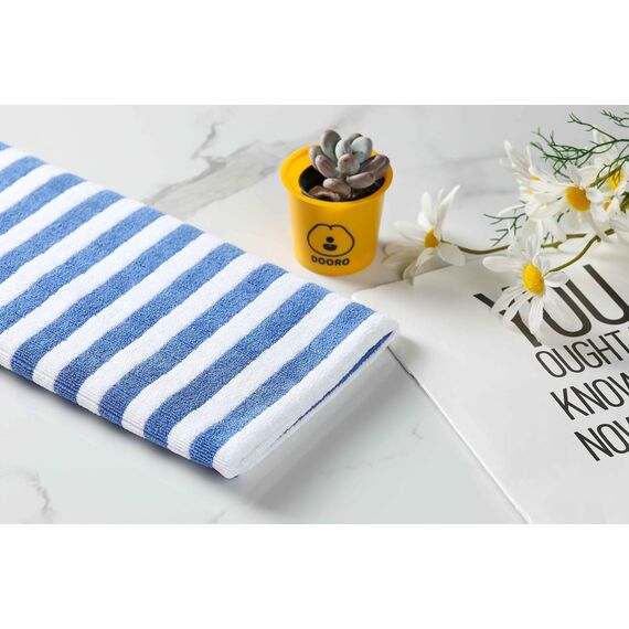 gryeer 8er-Set Microfaser Geschirrtücher, super saugfähig, weich und dick Küchentücher,Überprüfen Sie entworfen mit hängenden Schleifen, 65 x 45 cm,Blau