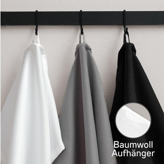 Bellphany 4er Set Geschirrtücher - Küchentücher 100% türkische Baumwolle, Oeko-TEX® zertifizierte Geschirrhandtücher, 45x60cm, weiß einfarbig