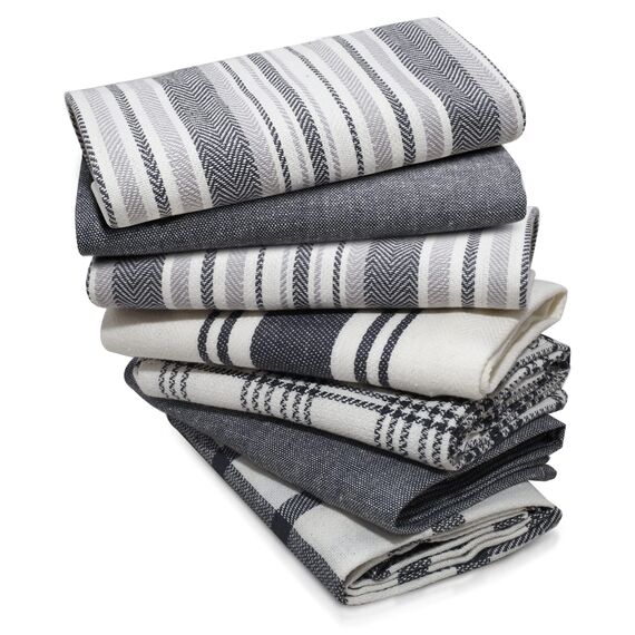 LinenWeave Packung mit 7 geschirrtücher – 100% geschirrtücher Baumwolle, 45 x 70 cm – Super saugfähiges küchentücher – Maschinenwaschbar geschirrhandtücher – küchenhandtücher (Culture 7)