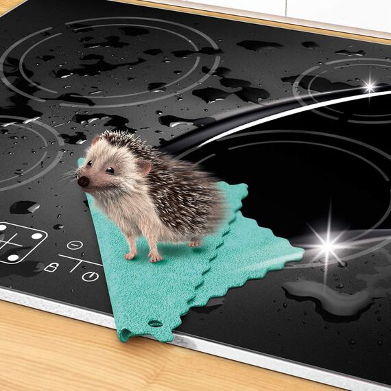 Spontex Magic Effect Microfibre, saugstarke Mikrofaser Spültücher, streifenfrei, effizient, 2 Stück