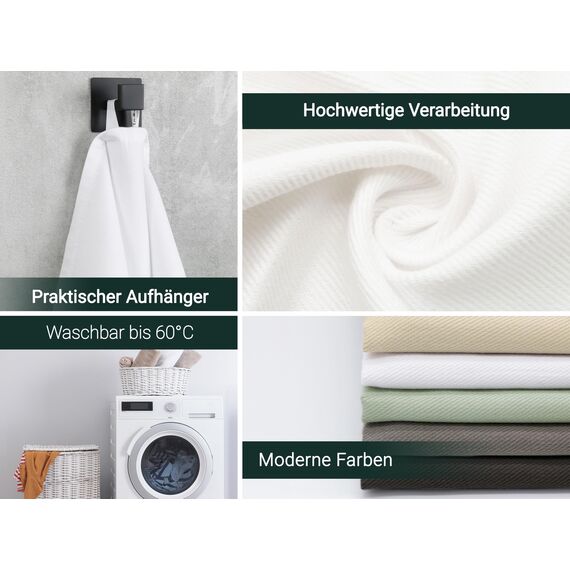 ZOLLNER 10er Set Geschirrtücher Baumwolle in 50x70 cm - super saugstarke und robuste Küchentücher - waschbar bis 60°C – in weiß - Gastronomiequalität - Oeko Tex® Zertifiziert