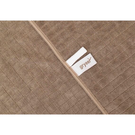 gryeer 8er-Set Microfaser Geschirrtücher, weiche, super saugfähige und fussel freie Küchentücher, 45 x 65 cm (Khaki)