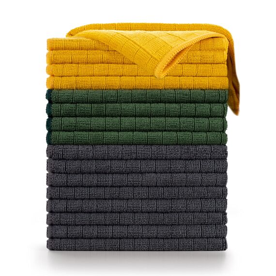 Blumtal 16X Mikrofasertücher Auto zum Reinigen, Trocknen & Polieren - lackschonende Microfasertücher in 30x40cm – fusselfreies Poliertuch - Auto Trockentuch - Microfasertuch Autopflege in 355GSM