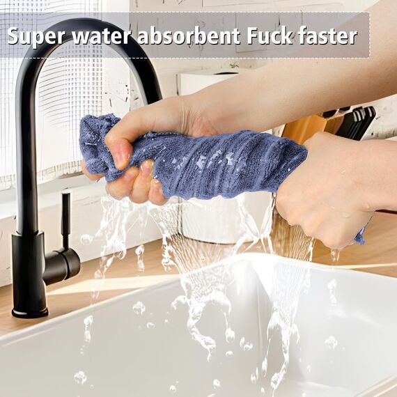 Solvant 8er Set Geschirrtücher Microfaser in 65 x 45 cm,super saugstarke und robuste Küchentücher,Premium küchenhandtücher,trockentücher küche