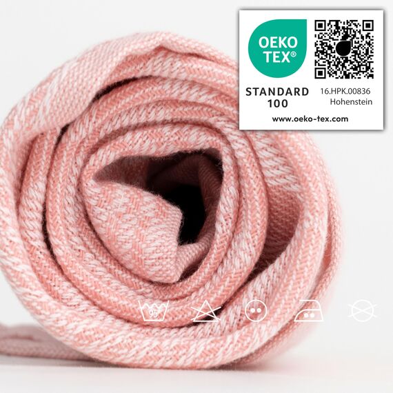 Müskaan 10er Set Geschirrtücher 50x70cm, 100% Baumwolle, Rosé – 210 g/m², Küchenhandtücher, Grubentücher zum Putzen, Fusselfrei Geschirrhandtücher, Küchentücher saugstark, Geschirrtuch Rosa