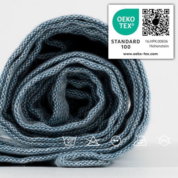 Müskaan 10er Set Geschirrtücher 50x70cm, 100% Baumwolle, Petrol – 210 g/m², Küchenhandtücher, Grubentücher zum Putzen, Fusselfrei Geschirrhandtücher, Küchentücher saugstark, Geschirrtuch Blau