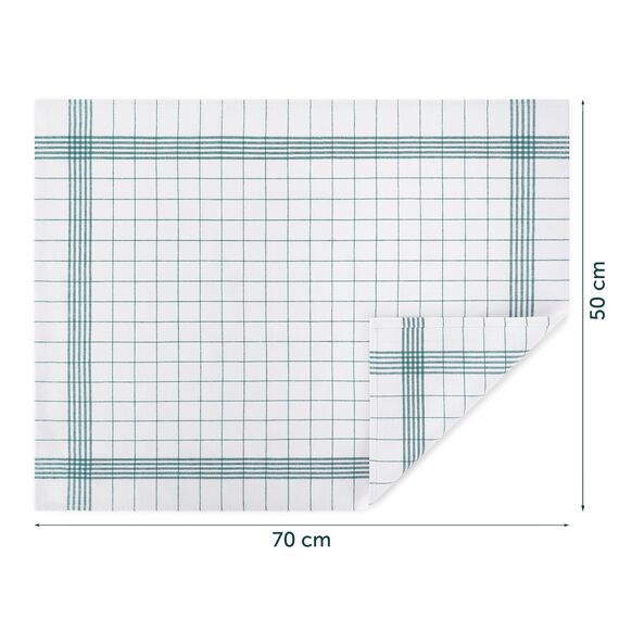 Blumtal Premium Geschirrtücher 20er Set 50x70cm - Küchentücher Baumwolle - Oeko-TEX zertifiziertes Küchentuch - Geschirrhandtücher Baumwolle - Geschirrtuch grün - Handtücher Küche waschbar bis 95°C