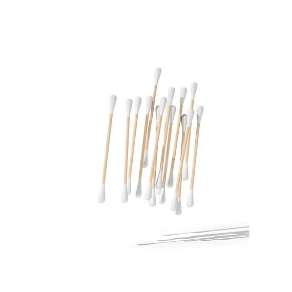 Hydrophil Wattestäbchen aus Bambus - 400 Stück - Nachhaltige Ohrenreiniger ohne Plastik - Nachhaltige Reinigungsstäbchen für Ohrenschmalz-Entfernung und Ohrenreinigung - Q Tips Alternative