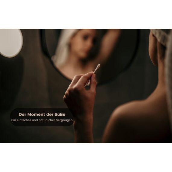 Wattestäbchen 100 – Candore – Stärkerer Bambusstab, weicher Baumwollkopf – Biologisch Abbaubar