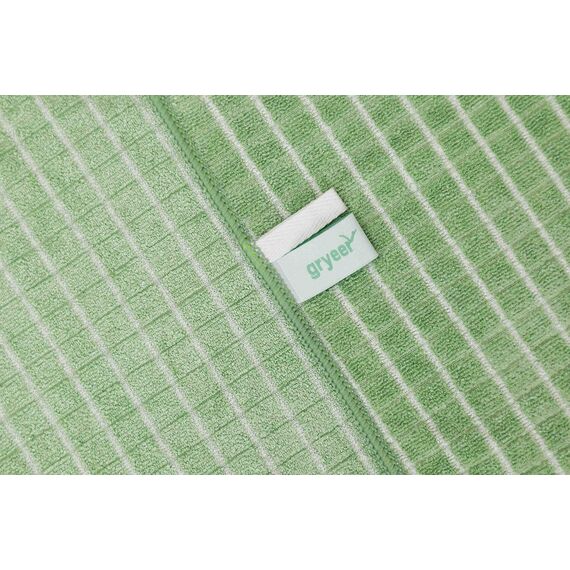 gryeer 8er-Set Bambus und Microfaser Geschirrtücher, Super weiche, saugfähige Küchentücher, 45 x 65cm, Grün