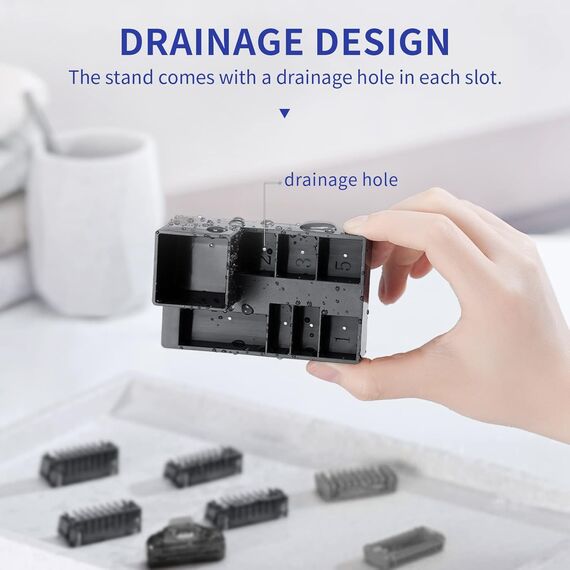 Aufsätze mit Rasierständer Kompatibel mit O Blade Face und Body Rasierer Ersatzklinge/Klingen