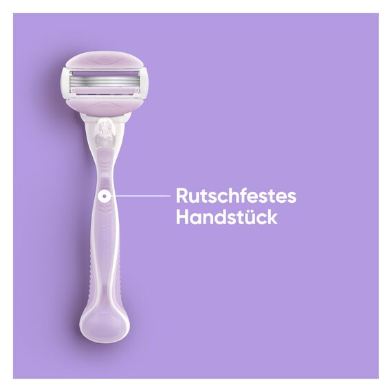 Gillette Venus ComfortGlide Breeze Damenrasierer, 6 Ersatzklingen, rutschfestes, ergonomisches Handstück