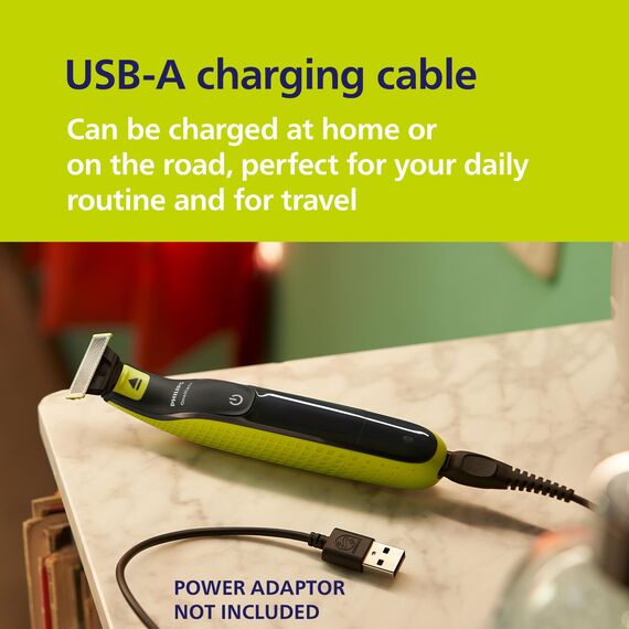 PHILIPS OneBlade 360 Face & Body - elektrischer Rasierer, Trimmer & Bodygroomer, 3x 360 Klingen, 3x Trimmaufsätze (1/3/5 mm), 2x Körperaufsätze, Nass- & Trockenrasur für Gesicht & Körper (QP2824/31)