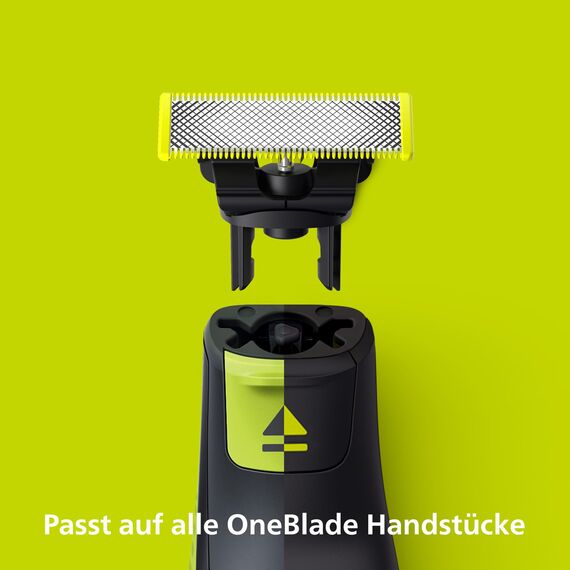 Philips OneBlade Original Klingen - 5x Original-Ersatzklingen, Trimmen und Rasieren im Gesicht und am Körper, QP250/50