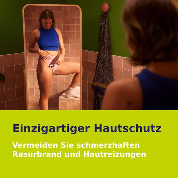 Philips OneBlade Intimate - Elektrischer Intimrasierer und Intimtrimmer für Damen und Herren, mit extra Hautschutz, 2x SkinProtect Klingen, 1x 3-mm-Trimmaufsatz, QP1924/30, Weiß