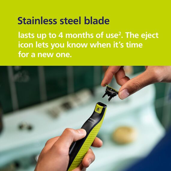 PHILIPS OneBlade 360 Face & Body - elektrischer Rasierer, Trimmer & Bodygroomer, 3x 360 Klingen, 3x Trimmaufsätze (1/3/5 mm), 2x Körperaufsätze, Nass- & Trockenrasur für Gesicht & Körper (QP2824/31)