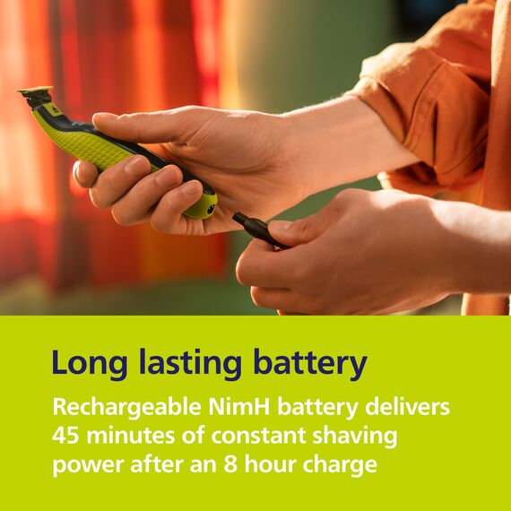 PHILIPS OneBlade 360 Face & Body - elektrischer Rasierer, Trimmer & Bodygroomer, 3x 360 Klingen, 3x Trimmaufsätze (1/3/5 mm), 2x Körperaufsätze, Nass- & Trockenrasur für Gesicht & Körper (QP2824/31)