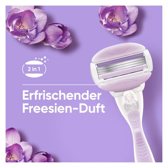 Gillette Venus ComfortGlide Breeze Rasierklingen Damen, 10 ORIGINAL Ersatzklingen für Damenrasierer, 3 Klingen für eine Glatte, Gründliche und Langanhaltende Haarentfernung