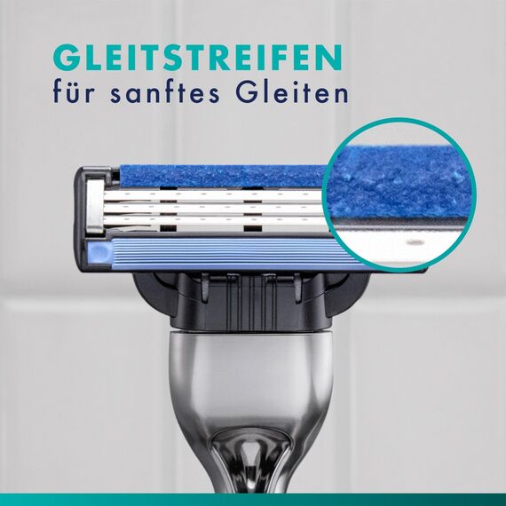 Gillette Mach3 Rasierklingen für Männer, 20 ORIGINAL Gillette Ersatzklingen, Klingen für Herren mit Gleitstreifen für ein sanftes Gleiten und Klingenbeschichtung