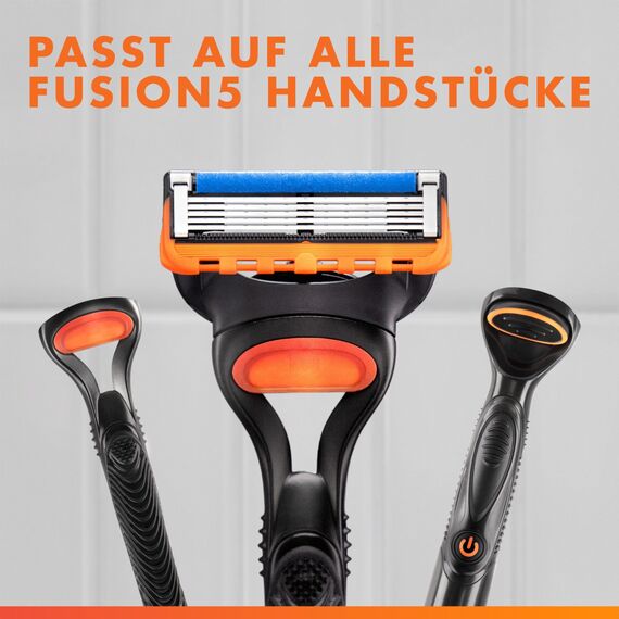 Gillette Fusion5 Rasierklingen für Männer, 12 ORIGINAL Ersatzklingen, Klingen für Herren mit Größerem Gleitstreifen für Sanftes Gleiten und 5 Klingen für eine Gründliche und Komfortable Rasur