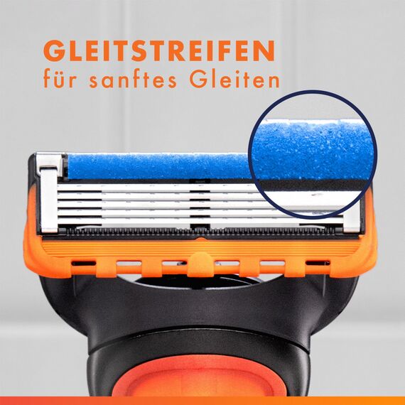 Gillette Fusion5 Rasierklingen für Männer, 12 ORIGINAL Ersatzklingen, Klingen für Herren mit Größerem Gleitstreifen für Sanftes Gleiten und 5 Klingen für eine Gründliche und Komfortable Rasur