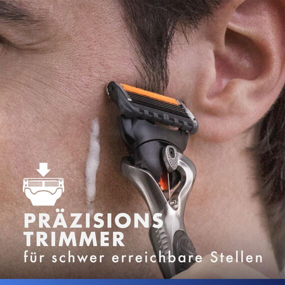 Gillette Proglide Klingen, 12 Original Ersatzklingen, Rasierklingen für Herren, 2x Gleitstreifen vor und nach den Klingen und EverGlide Gleitstreifen für unglaubliche Gründlichkeit und Komfort