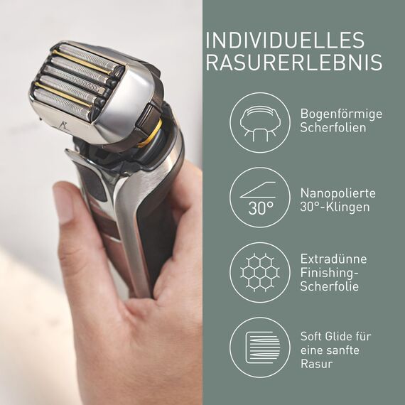 Panasonic WES9038Y1361 Ersatzklingen und Scherfolie für Elektrorasierer ES-LV9Q, ES-LV6Q & ES-CV51, Kombipack, 5-Klingen-System, fortschrittlicher japanischer Edelstahl, wasserdicht